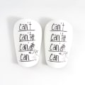 Miniatyrbillede 4 af 10: 1 Par Mini Skinnebeskyttere Fodbold Skinnebeskyttere SWHITE-BLACK SWhite-Black