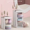 Miniatyrbillede 5 af 10: Powder Puff Opbevaringsboks Kosmetisk Bomuldsopbevaring HVID 2-LAG White 2-layer-2-layer