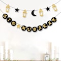 Miniatyrbillede 3 af 10: EID Mubarak Banner Ramadan Kareem Banner BLÅ