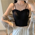 Miniatyrbillede 9 af 10: Crop Top Camisole SORT Black