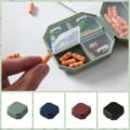 Miniatyrbilde 8 av 10: Pilleetuier 6 Grids Pill Splitters SVART Black