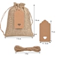 Pikkukuva 2 / 9: 25 kpl Tapleap Säkkisäkkipussit Säkkikangas Favor Sack 10X15CM 10x15cm