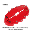 Miniatyrbilde 3 av 10: 1 par bil Bremsecaliper Cover Bremse Caliper Cover SILVER S Silver S