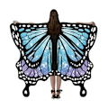 Miniatyrbild 4 av 6: Butterfly Cape Butterfly Wings Sjal MULTICOLOR Multicolor
