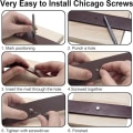 Pikkukuva 4 / 6: Chicago Screws Nahkaniitit Ruuviniitit