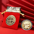 Miniatyrbillede 1 af 10: Erindringsmønt Dragon Guldmønter STYLE 3 MED BAG STYLE 3 Style 3 with Bag