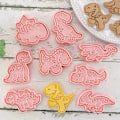 Miniatyrbilde 7 av 8: 8 stk/sett Cookie Cutters Kjeksform Cookie Stempel DIY Baking