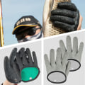 Miniatyrbild 5 av 10: Fiskehandskar Fungerar Skärsäker Handske SVART HÖGER HÖGER Black Right-Right
