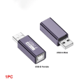 Miniatyrbillede 1 af 10: USB-B til Type-C Converter MIDI Adapter USB-B TIL USB-A USB-B TO USB-B to USB-A