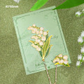 Miniatyrbillede 3 af 10: Blomster Messing Bogmærke Metal Bogmærke STYLE 3 STYLE 3 Style 3