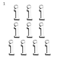Miniatyrbillede 10 af 10: 10 stk Numbers Pendant Charms Arabiske Tal Pendants 0 0 0