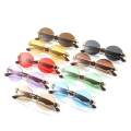 Miniatyrbillede 7 af 10: Ovale Damesolbriller Gradient Solbriller CHAMPAGNE CHAMPAGNE Champagne