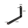 Pikkukuva 1 / 6: Kolmionkiinnike Hyllyteline 1PC123MM 123MM 1Pc123mm