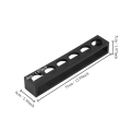 Miniatyrbillede 3 af 10: Shot Glas Holder Shot Glas Bakke SORT-LIGE SORT-LIGE Black-Straight
