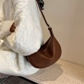 Pikkukuva 5 / 10: PU-nahkainen Crossbody-laukku Suurikokoinen olkalaukku KHAKI Khaki