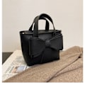 Miniatyrbillede 1 af 10: Lille skuldertaske Bow Design Håndtasker SORT S black S