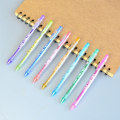 Miniatyrbillede 6 af 10: 8 Farvet Julepen Glitter Highlighter Gel Penne Double Line