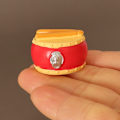 Miniatyrbillede 3 af 7: Dukkehus Miniature World Musical Instruments Ancient Style Drum