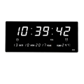 Miniatyrbilde 1 av 9: Elektronisk veggklokke Digitale LED-klokker HVIT White