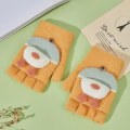 Pikkukuva 1 / 10: Neulotut Fingerless Gloves Half Finger Gloves KELTAINEN Yellow