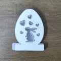 Miniatyrbillede 7 af 10: Hule kaninlysdekoration 3D hjertekaninform 3 3 3
