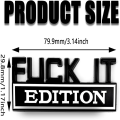 Pikkukuva 7 / 7: Vittu IT Edition Emblem Decal 3D Letter Fender Badge -tarrat Style2