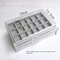 Miniatyrbillede 2 af 10: Smykkeopbevaringsæske Ørering Organizer SORT Black