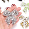 Miniatyrbild 2 av 5: Bow Knot Rhinestone Patches Applikationer Patches Plagg