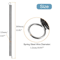 Miniatyrbillede 4 af 5: 1Pc Extended Tension Spring Small Dual Hook Pullback Tension