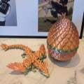 Miniatyrbillede 3 af 10: 3D-printede Drageæg Drage med vinger STYLE 3 STYLE 3 Style 3