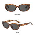 Miniatyrbilde 9 av 10: Cat Eye Solbriller Retro Shades LEOPARD-GRÅ LEOPARD-GRÅ Leopard-Gray