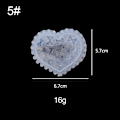 Miniatyrbillede 1 af 10: Negleform silikone stencils 5# 5# 5#