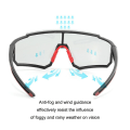 Pikkukuva 4 / 6: Polarisoidut aurinkolasit MTB Bike Protection Eyewear UV400 pyöräilylasit White-Mirrored Green	