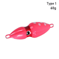 Miniatyrbilde 1 av 7: 1 stk 3D fiskelokk hardt blekksprutagn 60G1 1 60g1