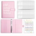 Pikkukuva 1 / 10: 100 kirjekuoren haaste Binder Kirjekuoret Säästöhaasteet pink