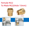 Miniatyrbilde 1 av 6: 1 stk. slangekobling hann-hun-adapter F22 TIL M22(15MM) F22 TO F22 to M22(15mm)