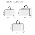 Miniatyrbillede 2 af 10: 1 stk Non-woven mulepose indkøbstaske M M M
