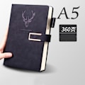 Miniatyrbillede 1 af 10: A5 Notebook Journal SORT black