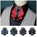 Pikkukuva 8 / 9: Cross Bowtie Shirt Tie WINE RED Wine red