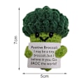 Miniatyrbild 2 av 10: Mini stickad växtdocka Rolig positiv potatis C C C