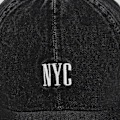 Miniatyrbillede 4 af 10: NYC Broderi Baseball Caps Distressed Faded Hats SORT black