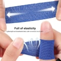 Miniatyrbillede 7 af 8: 20 stk Bowling Tommelfinger Tape Finger Guard SORT Black