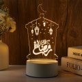 Miniatyrbilde 5 av 10: Eid Mubarak Nattlys Ramadan Kareem Dekorativ Lanterne STIL