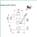 Miniatyrbilde 1 av 8: 360 graders dreiemomenthengsel Lite metalldempende hengsel 3 3 3