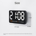 Miniatyrbilde 3 av 10: Elektronisk veggklokke Digitale LED-klokker HVIT white