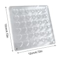 Miniatyrbilde 3 av 9: Magnetisk oppbevaringsboks Neglesmykker dekorasjonsboks RUND 64GRID Round 64Grid