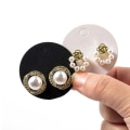 Miniatyrbilde 10 av 10: 100stk Displaykort Blank Displaystativ RUND SORT RUND SORT Round Black