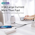 Pikkukuva 3 / 10: 3-in-1 nopea USB latauskaapeli Puhelinlaturi SILVER Silver