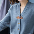 Miniatyrbillede 4 af 7: Cardigan Klips Sjal Brosche Klips Spænder Trøje Bluse Nål