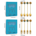 Miniatyrbillede 2 af 10: Star Moon Ske Gaffel Sæt Dessert Kage Ske FORK-3 FORK-3 fork-3